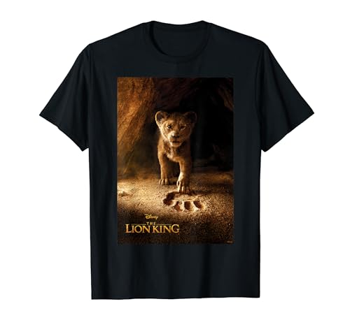 Disney Lion King Young Simba Footprint Poster T-Shirt