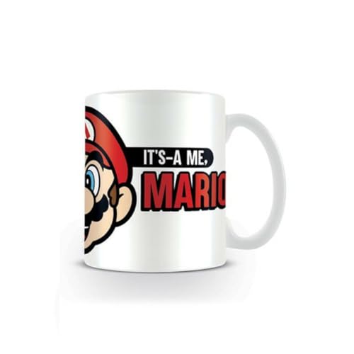 Nintendo Super Its A Me Mario Kaffeetassen, Keramik, Mehrfarbig, 7.9 x 11 x 9.3 cm