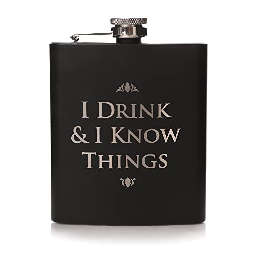 Game of Thrones Z885790 Flachmann I Drink & I Know Things, Mehrfarbig