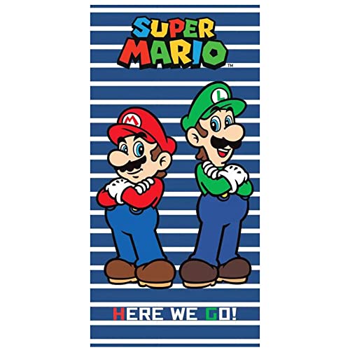 Carbotex Super Mario Strandtuch Badetuch Duschtuch 70x140cm SMARIO230615