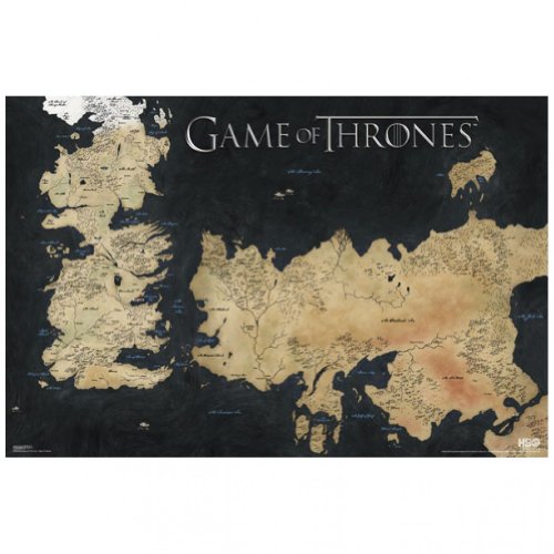 Pyramid Game of Thrones Poster, Weste Wall-Karte